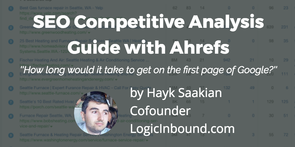 seo competitive analysis guide using ahrefs